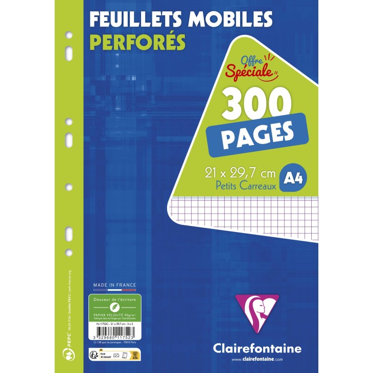 Feuillets mobiles sous film