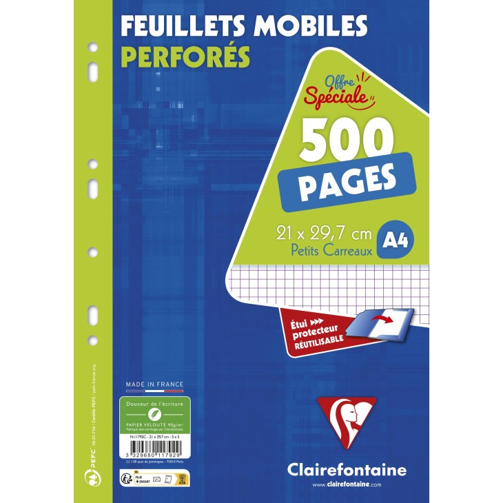 Feuillets mobiles sous étui