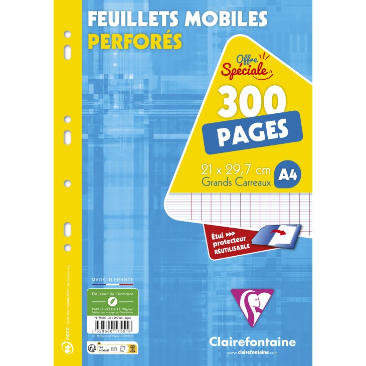 Feuillets mobiles sous étui