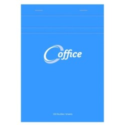 Bloc de bureau agrafé en-tête Office - 14,5 x 21 cm - A5