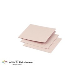 Carte pliée Pollen 11,6x11,6cm - Opaline - Opaline - Papier lisse