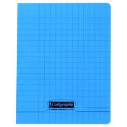 Cahier d'écriture piqué 8000 POLYPRO - Bleu - Seyès 2,5mm agrandi 10/10