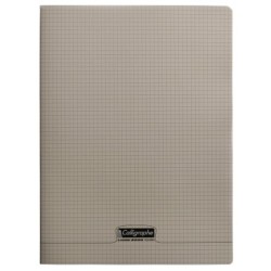 Cahier piqué 8000 POLYPRO - Gris - 48 - 5/5 (petits carreaux)