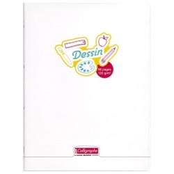 Cahier de dessin piqué 8000 POLYPRO - 96 - Dessin - 24 x 32 cm - 120 g/m²