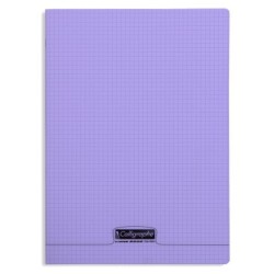 Cahier piqué 8000 POLYPRO - Violet - 96 - 5/5 (petits carreaux)