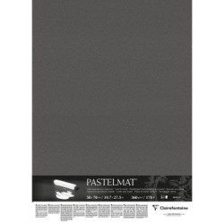 Carte pour pastel Pastelmat 360g - Anthracite - 50 x 70 cm