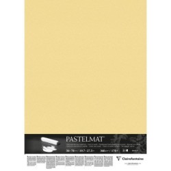 Carte pour pastel Pastelmat 360g - Bouton d'or - 50 x 70 cm