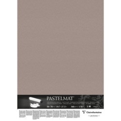 Carte pour pastel Pastelmat 360g - Gris foncé - 50 x 70 cm