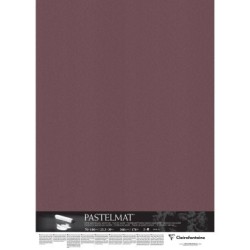 Carte pour pastel Pastelmat 360g - Lie de vin - 70 x 100 cm