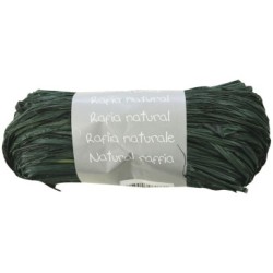 Pelote raphia naturel 50g - Vert sapin