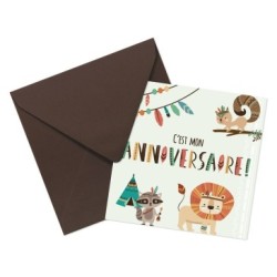 Enveloppe anniversaire Format : 12 x 12 cm + 11,6 x 11,6 cm_1