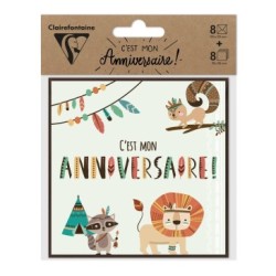 Enveloppe anniversaire Format : 12 x 12 cm + 11,6 x 11,6 cm_1