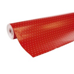 Alliance 60g, rouleau 50x0,70m - Pois fond rouge