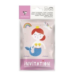 6 cartes d'invitation