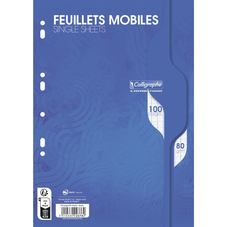 Feuillets mobiles sous film 7000