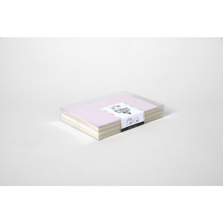 Coffret Grain de Pollen par 20. Format: 11 x 15,5 cm + 11,4 x 16,2 cm