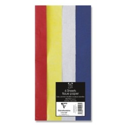 Soie, sachet 6 feuilles 50x70 cm - Assortiment 1