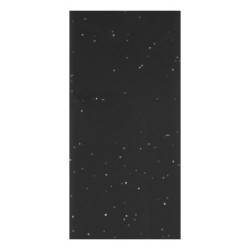 Soie, sachet 6 feuilles 50x70 cm - Noir - Foil