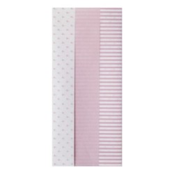 Soie, sachet 6 feuilles 50x70 cm - Rose