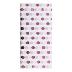 Soie, sachet 3 feuilles 50x70cm - Blanc et rose