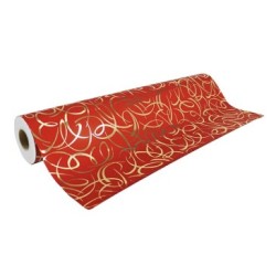 Premium 80g, rouleau 50x0,70m  - Rouge arabesques