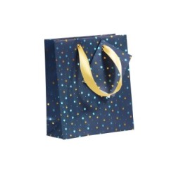 Petit sac cadeau Premium 12x4,5x13,5cm - Nuit bleutée