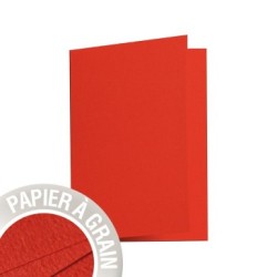 Carte pliée Grain de Pollen 10,5x14,8cm - Coquelicot - Coquelicot