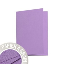 Carte pliée Grain de Pollen 10,5x14,8cm - Violette - Violette