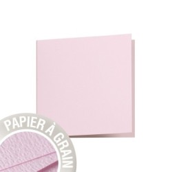 Carte pliée Grain de Pollen 11,6x11,6cm - Essence de rose - Essence de rose