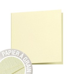 Carte pliée Grain de Pollen 13,5x13,5cm - Eau de citron - Eau de citron