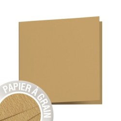 Carte pliée Grain de Pollen 13,5x13,5cm - Bois - Bois