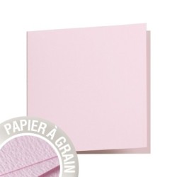 Carte pliée Grain de Pollen 13,5x13,5cm - Essence de rose - Essence de rose