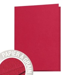 Carte pliée Grain de Pollen 14,85x21cm - Cerise - Cerise