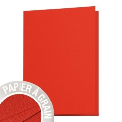 Carte pliée Grain de Pollen 14,85x21cm - Coquelicot - Coquelicot