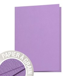 Carte pliée Grain de Pollen 14,85x21cm - Violette - Violette