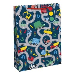 Sac cadeau large 26,5x14x33cm - Multicolore 15 - Papier couché - 157 g/m²