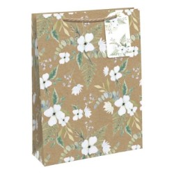 Sac cadeau large 26,5x14x33cm - Blanc 3 - Papier kraft - 210 g/m²