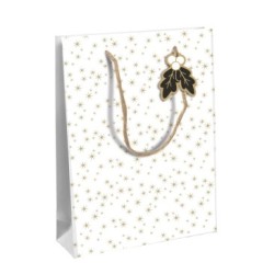 Sac cadeau large 26,5x14x33cm - Blanc 5 - Papier kraft - 210 g/m²