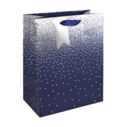 Sac cadeau large 26,5x14x33cm - Bleu 2 - Papier couché - 210 g/m²