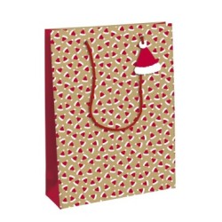 Sac cadeau large 26,5x14x33cm - Kraft 1 - Papier kraft - 210 g/m²