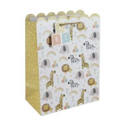 Sac cadeau large 26,5x14x33cm - Multicolore 1 - Papier kraft - 210 g/m²