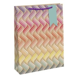 Sac cadeau large 26,5x14x33cm - Multicolore 7 - Papier kraft - 210 g/m²