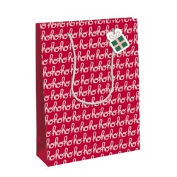 Sac cadeau large 26,5x14x33cm - Rouge 2 - Papier couché - 210 g/m²