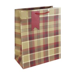 Sac cadeau large 26,5x14x33cm - Rouge 5 - Papier kraft - 210 g/m²