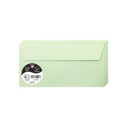 20 enveloppes Pollen DL (11x22cm) - Vert - Vert - Papier lisse