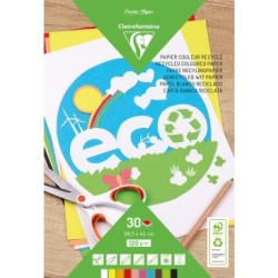 Bloc de papier couleur recyclé - 29,7 x 42 cm - 120 g/m²