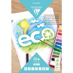 Bloc de papier blanc recyclé - 210 g/m²