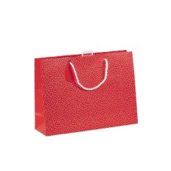 Sac shopping 37,3x11,8x27,5cm - Rouge 1 - Papier couché - 210 g/m²