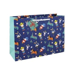 Sac shopping 37,3x11,8x27,5cm - Multicolore 3 - Papier couché - 210 g/m²