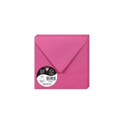 Enveloppe Pollen 14x14cm - Rose fuchsia - Rose fuchsia - Papier lisse